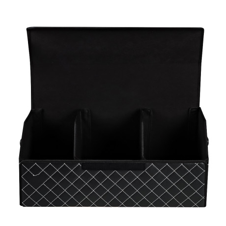ЕРМАК Органайзер багажника, 65х30х28 см, экокожа, Premium, черный