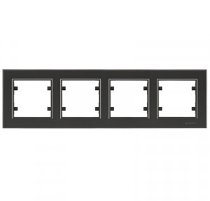 Makel Karea рамка  4 мест. дымч.(горизонт.) 56050704