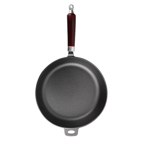 VETTA Сковорода чугун, d24х5см, деревянная ручка, индукция