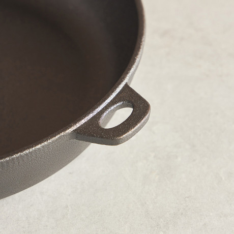 VETTA Сковорода чугун, d24х5см, деревянная ручка, индукция