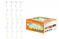 _СНЯТО TDM Гирлянда-занавес ул. SQ0361-0015 120LED разноцв., 1,5х1,5м/10нит., прозр. провод, IP44
