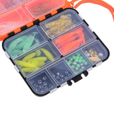 AZOR FISHING Набор оснасток для джиговой ловли в коробке, 205 предметов