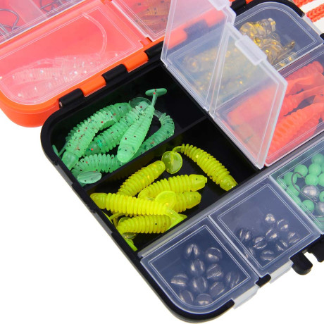 AZOR FISHING Набор оснасток для джиговой ловли в коробке, 205 предметов