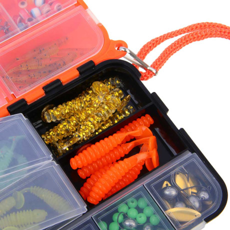AZOR FISHING Набор оснасток для джиговой ловли в коробке, 205 предметов