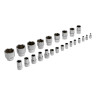 Набор торцевых головок с трещоткой, 1/2" и 1/4", 68 предметов Stels
