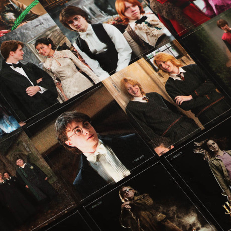 Наклейки пленочные большие 21х27,5см, в ассортименте