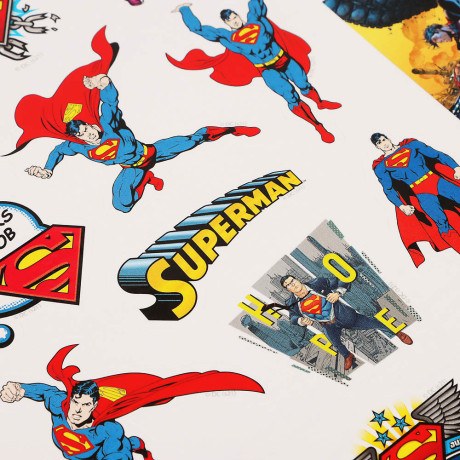 Наклейки пленочные большие 21х27,5см, в ассортименте