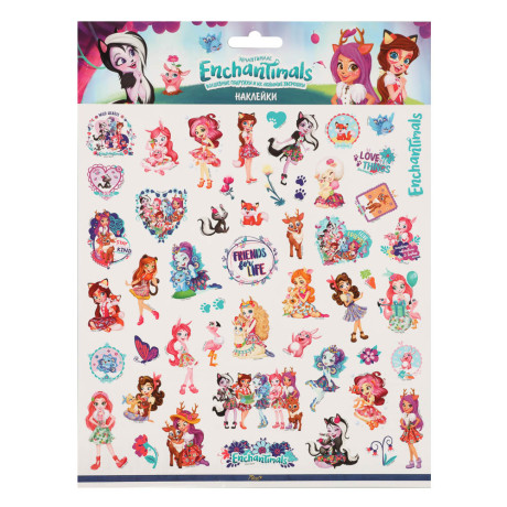 Наклейки пленочные большие 21х27,5см, в ассортименте