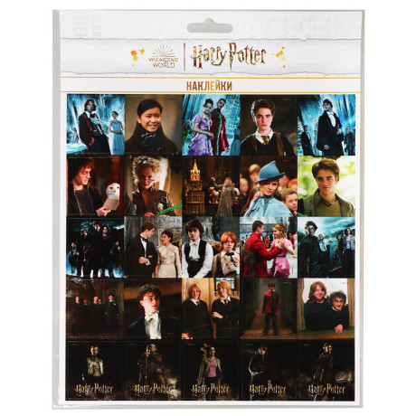 Наклейки пленочные большие 21х27,5см, в ассортименте