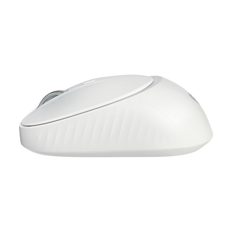 BY Компьютерная мышь беспроводная,1000-1800DPI,4D, 2.4GHz + BT,до 3х устройств,1xAA,тихий клик,белая