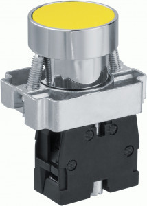 Navigator Кнопка NBI-B-08-Y желтая d22мм NO 82820