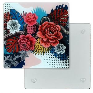 Подставка под горячее Тайны джунглей, цвет, 18*18см, стекло VL88-501 Мультидом