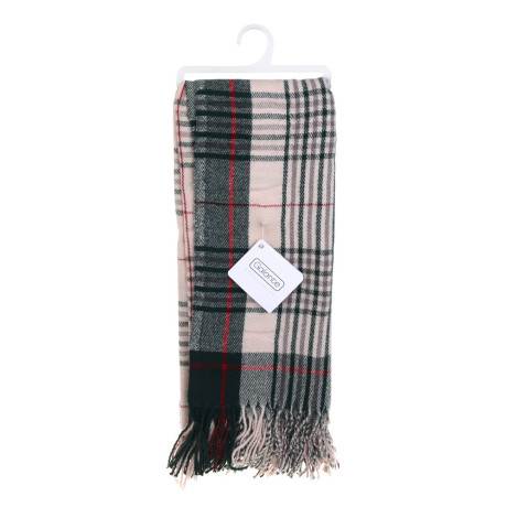 GALANTE Шарф виндзорская клетка, 200х65см, 100% полиэстер, св.зеленый, СЗШ24-11