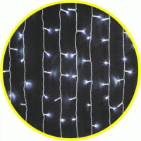 Гирлянда-занавес ул. 357LED бел. 2*1,5м/20нит. проз. IP44  NGF-C01-357CW-8-2x1.5m-230 Navigator 6186