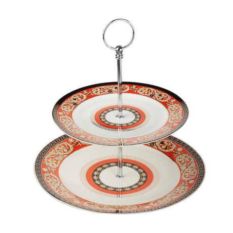 Рыжий Ваза для фруктов 2-х ярусная, 20см, 26,5см, фарфор, подарочная упаковка