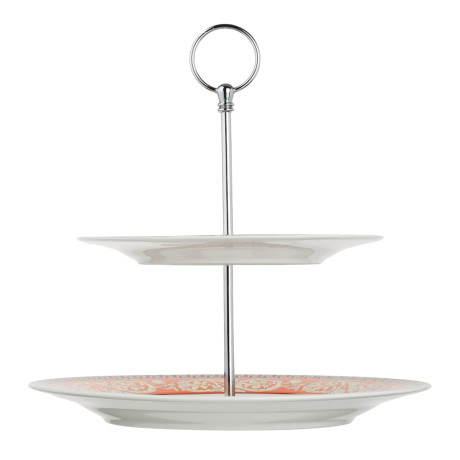 Рыжий Ваза для фруктов 2-х ярусная, 20см, 26,5см, фарфор, подарочная упаковка