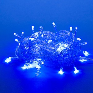 Гирлянда-нить ULD-S0500-050/DTA 50LED синий 5м, 8 реж. 3,6W, прозр.провод  IP20 Uniel