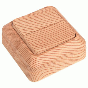 General Альфа выкл. ОУ 2 кл. 10А сосна (бакелит.осн.) 477034