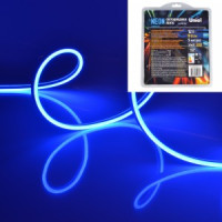 Uniel NEON гибкий неон, бухта  5м, синий свет ULS-N01-2835-120LED/m-6mm-IP67-DC12V-9W/m-5M-BLUE