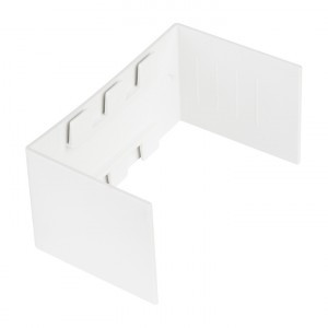 EKF Соединитель (40х25) (уп.4шт, цена за уп) Plast PROxima Белый conw-40-25x4