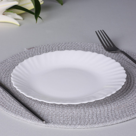 MILLIMI Бьянко Плюс Тарелка десертная, опаловое стекло, 19см