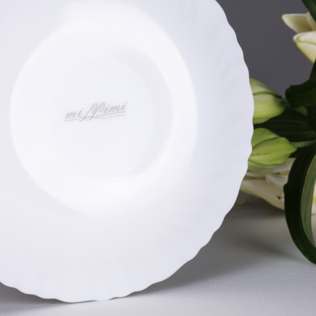 MILLIMI Бьянко Плюс Тарелка десертная, опаловое стекло, 19см