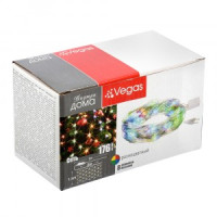 VEGAS Гирлянда-сеть 176LED разноцв., 2*1,5м, 8реж., прозр. провод, 220V 55073