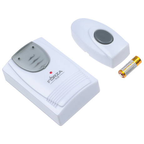 Звонок беспроводной дверной BY, 32 мелодий, 1x23A, 2xAA, с водонепроницаемой кнопкой