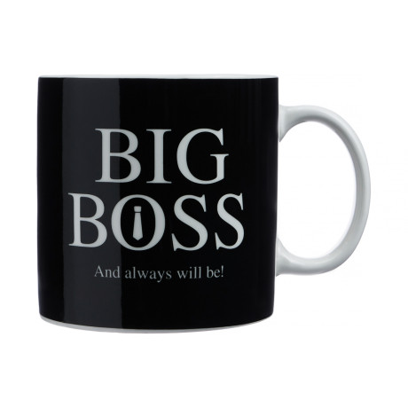 MILLIMI Биг Босс Кружка, 1л, фарфор, подарочная упаковка