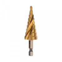 Сверло по металлу ступенчатое ТИТАН 4,0-20,0 мм 76 mm 65 HRC Р6М5 TiN Kranz (цена за шт) KR-12-6611