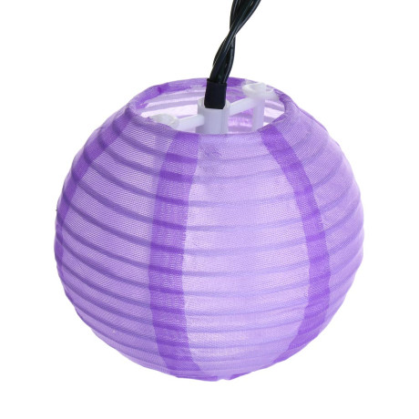 INBLOOM Гирлянда на солн.батарее Китайский фонарь, 7м, 20LED, шамп, 2 реж, ПВХ зел, 1.2V600mAh