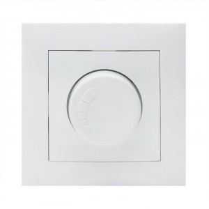 EKF Валенсия светорегулятор (диммер) СУ 600W 220В белый Al/Cu (корпус PC) EWD06-101-10