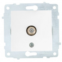 OVIVO мех. роз. СУ 1 мест. спутник (F-коннектор) белый (ко всем рамкам) 600-000301-231