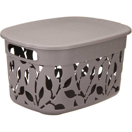 Коробка Флора 5,5 л скрышкой Французский серый М2362