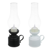 Светильник LED декоративный,7х9,5x24,5 см, 3хААА, пластик, 2 цвета