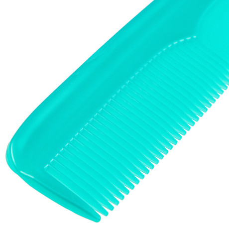 Расческа-гребень тм ЮНИLOOK, металлик, пластик, 17,7х3,1см, 4-6 цветов