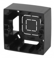 ЭРА 12 коробка-переходник ОУ для накл. монтажа 1 пост. роз. черный 12-6101-06 5172