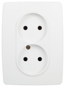 ЭРА 12 мех. роз. СУ 2 мест. 16А белый матовый 12-2107-01М