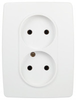 ЭРА 12 мех. роз. СУ 2 мест. 16А белый матовый 12-2107-01М