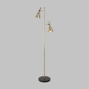 Bogate's Торшер 2x60W E14 560х1600 мет лат/черн Glustin 01109/2 a058041