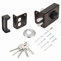 СТАНДАРТ Россия ЗН1-3-1С медь 4 кл 2 ригеля Аналог Зенит ЗН1-3-1 Замок накладной (16)