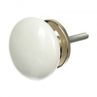 Ручка керамическая для мебели Классика бел (в кор 6 шт, цена за шт) BLUMEN HAUS