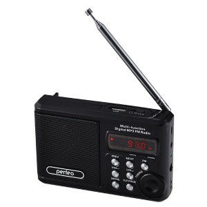 Радиоприемник Perfeo Sound Ranger, УКВ,акк.1000mAh,220V,USB,microSD,дисплей, черный (SV922BK)