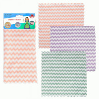 Салфетка Волна 24*24см, 3 дизайна (кратность 4!!!) полиэстер VL58-243