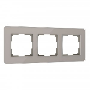 Werkel рамка СУ 3 мест. Elite (дымчатый, стекло) W0032417 a057876