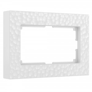 Werkel рамка СУ 2 мест. Hammer (белый) для двойной роз. W0082401 a052533