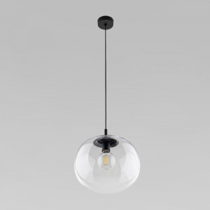 TK Lighting св-к подвесной 1х15W 350х350х1700 пластик прозрачный/черный Vibe 4818 a068725