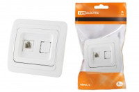 TDM Валдай роз. телеф. СУ 1 мест. бел. (RJ-11) (10!) SQ1804-0012