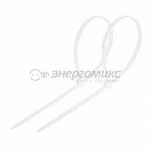 Rexant хомут нейлоновый 250x7,6 мм 100 шт. белый , (5!) 07-0252