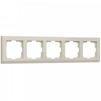 Werkel рамка СУ 5 мест. Stark (слоновая кость) W0051803 a050915